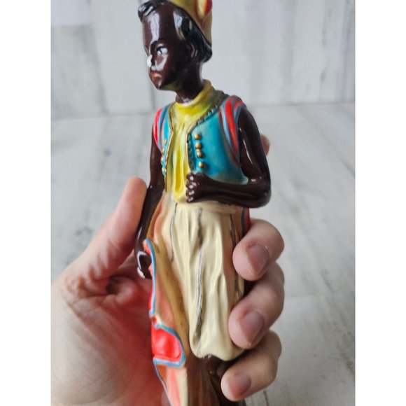 Vintage Italy Shepherd chalkware nativity religious statue figurine LB New York - Picture 6 of 9